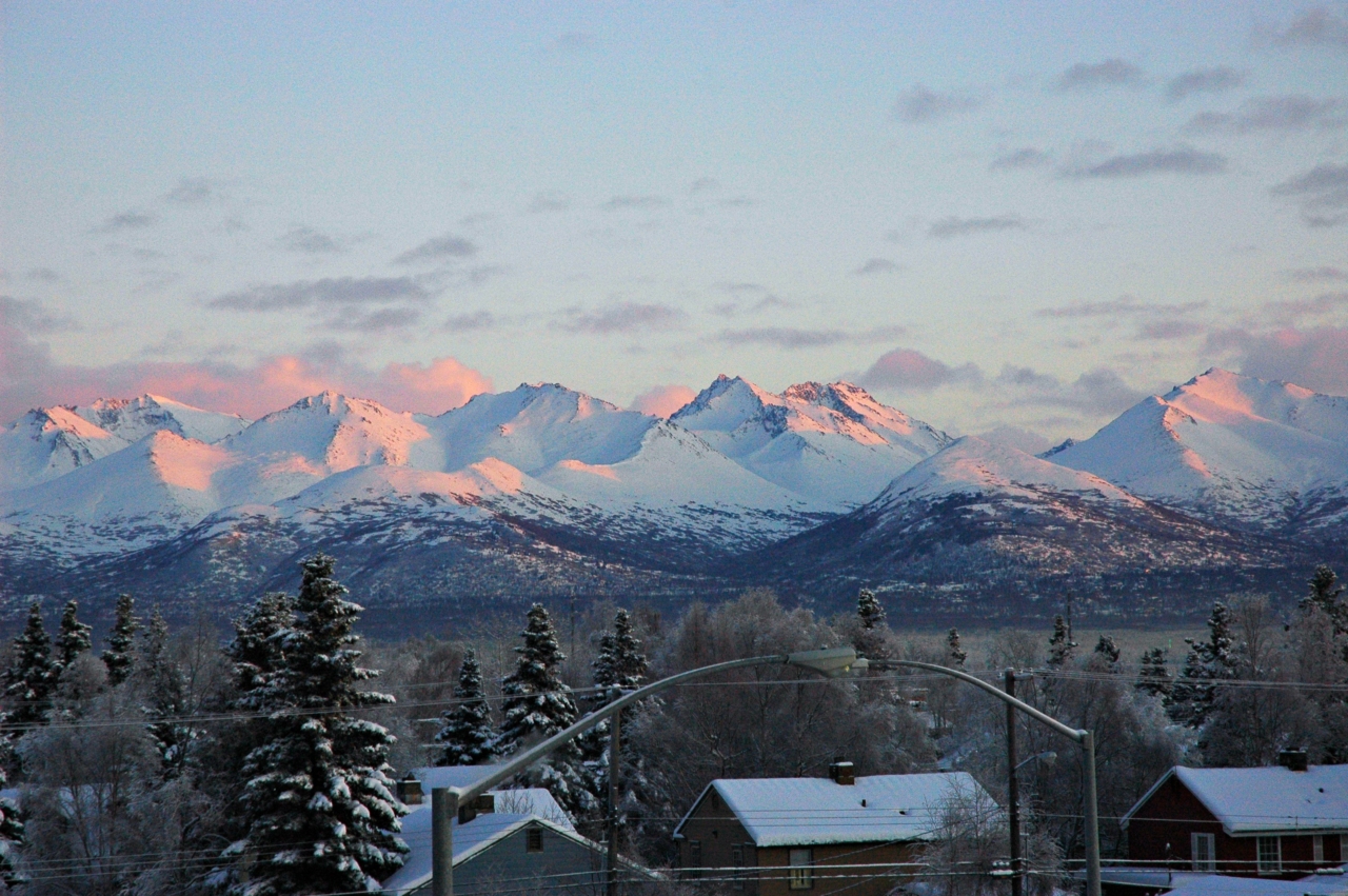 Chugach Mountains from Anchorage