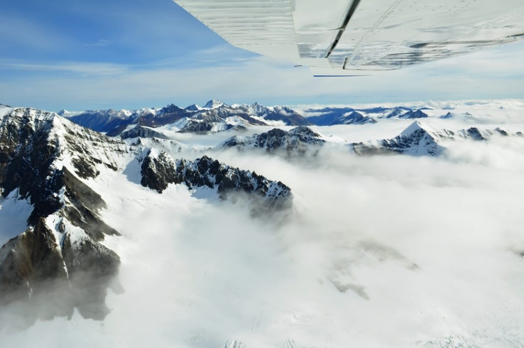 Glacier seen from Haines Junction