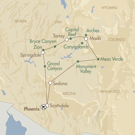 Grand Canyon Country map