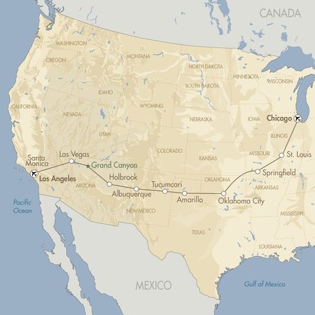 Route 66 map
