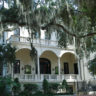 Savannah house with Spanish Moss