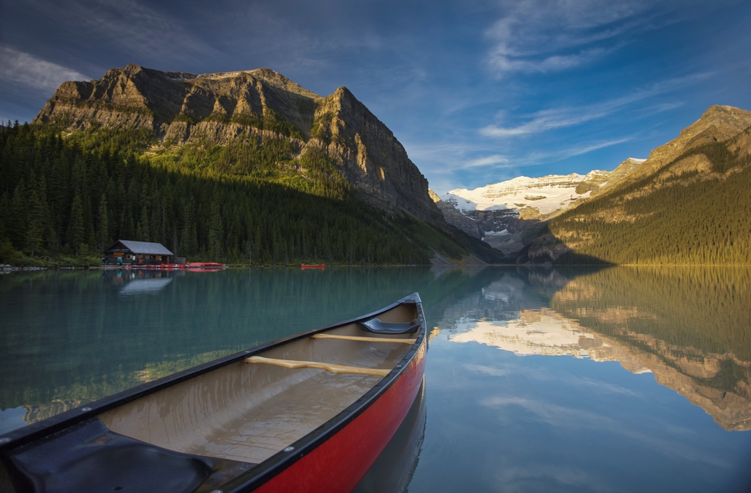 Canoeing on Lake Louise