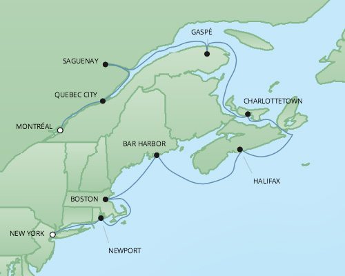 regent cruise montreal to new york