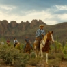 Riders on horseback in Tucson