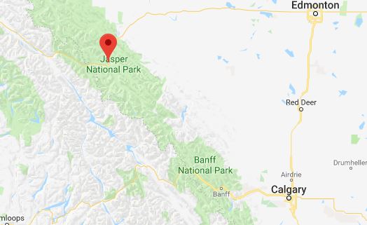 Jasper-to-Banff-map