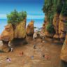 The Bay of Fundy is a bay between the Canadian provinces of New Brunswick and Nova Scotia.