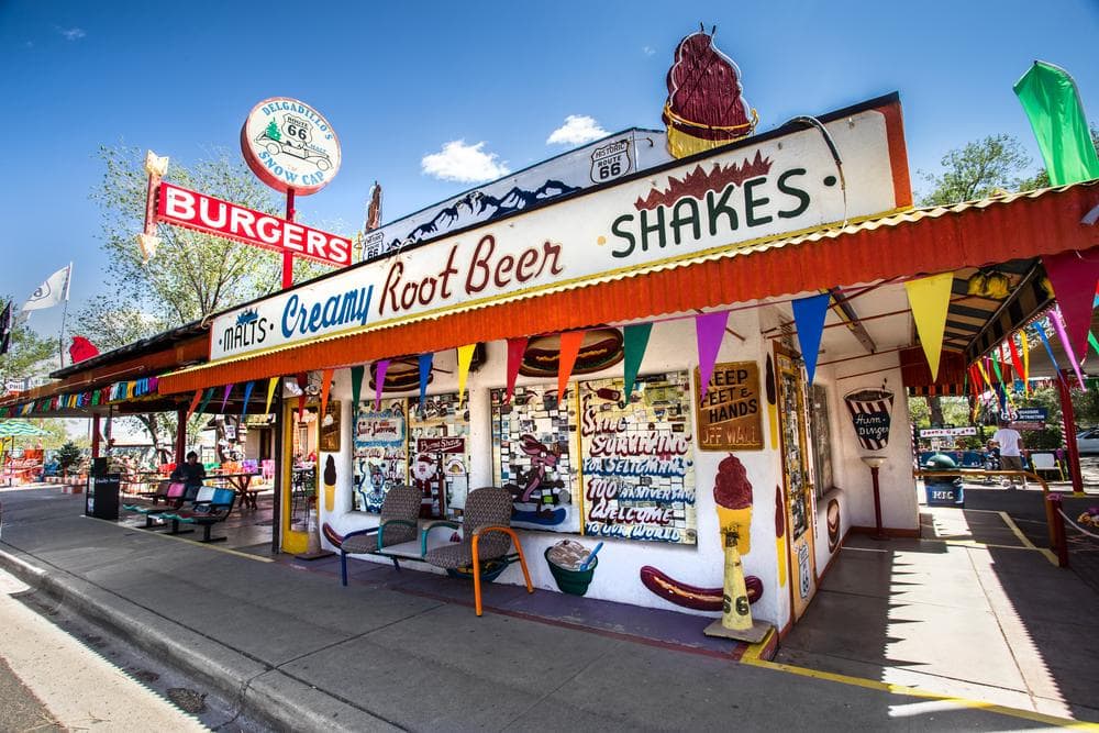 Snow Cap Diner in Seligman, Route 66