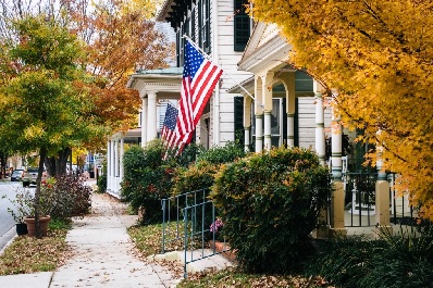 American flag in Maryland