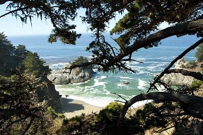 View of California coast from Big Sur State Park