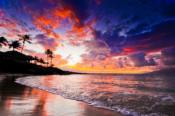 Maui at sunset
