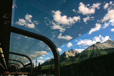 View of the Canadian Rockies from the Rocky Mountaineer train, Canada