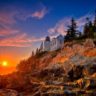 Acadia National Park at sunset