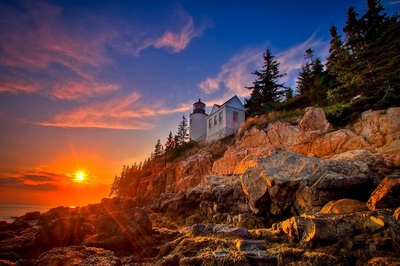 Acadia National Park at sunset